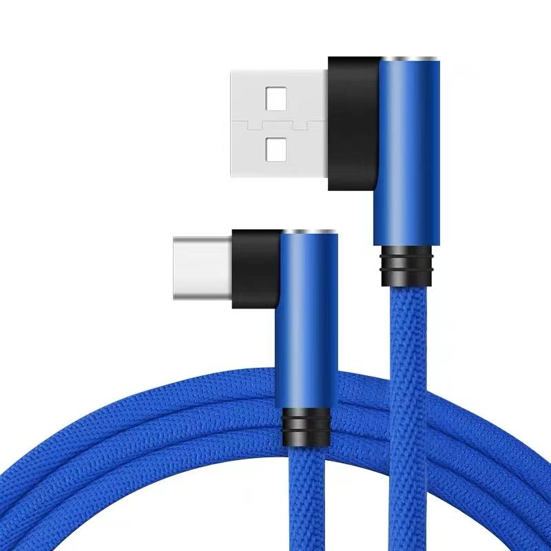90-degree USB-C cable